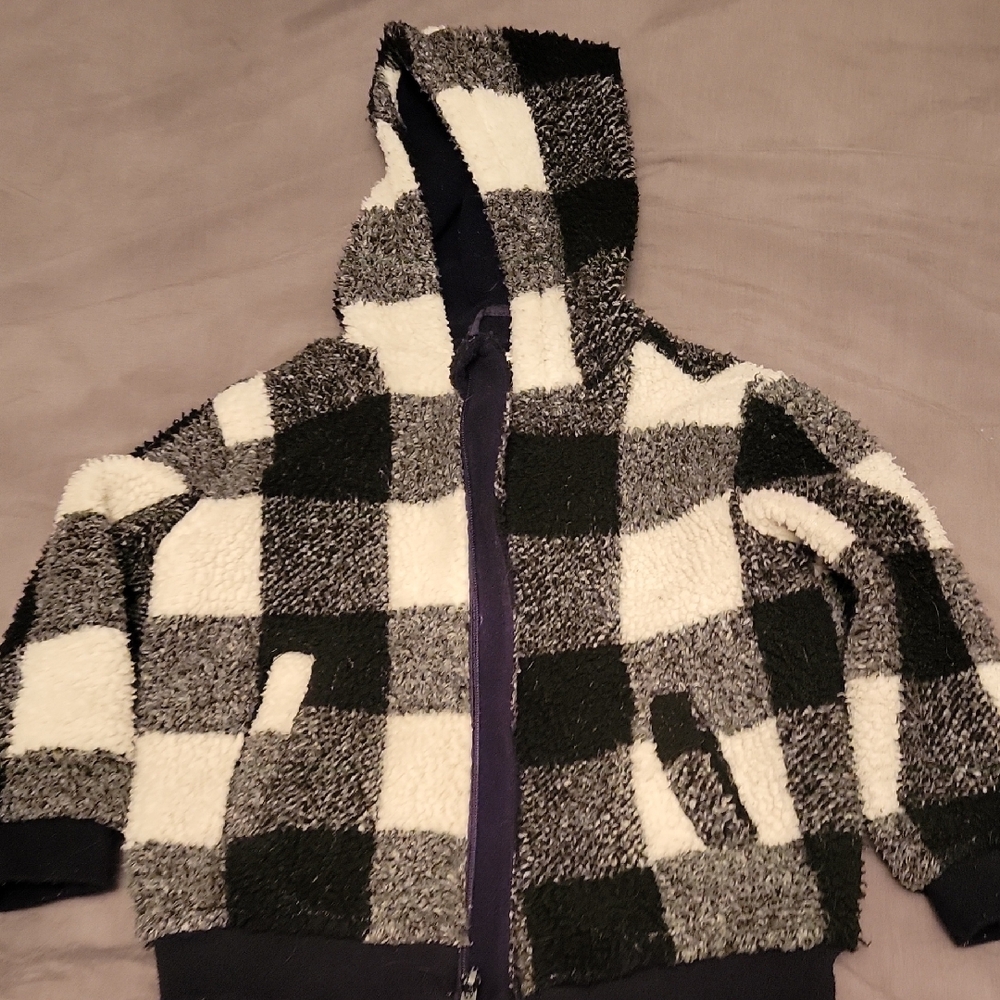 Miles The Label Cozy Checkered Kids Hoodie